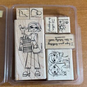 Stampin' Up! Fashion Shopper‎ Rubber Stamp Set